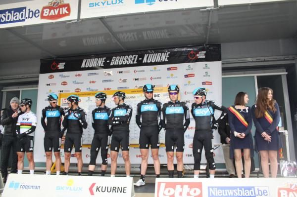 Team Sky before the start