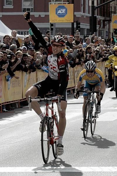 Jens Voigt wins the stage into San Jose of the 2007 Tour of California