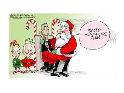 Obama cartoon Obamacare