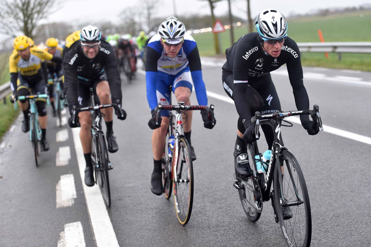 Martin Velits (Etixx-Quick Step) setting the early pae