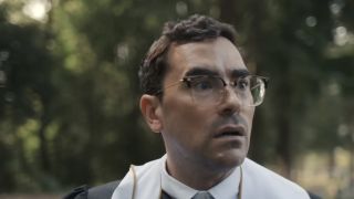 Dan Levy looking upset in the Big Mistakes trailer 