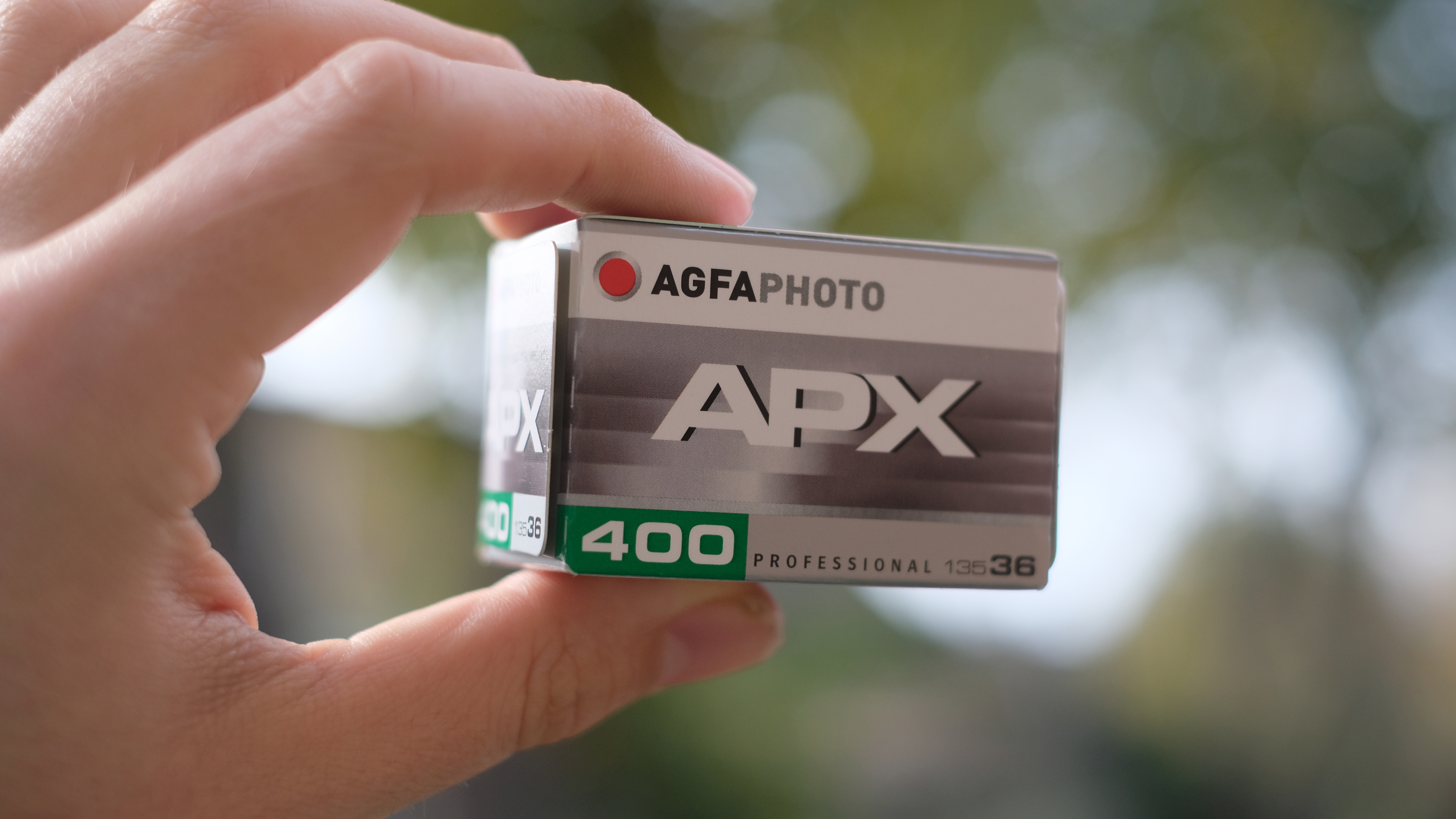 Photograph of AgfaPhoto APX 400 35mm film roll