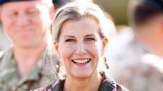 Sophie, Duchess of Edinburgh, in her role as Royal Colonel 5th Battalion, The Rifles, attends a 5 RIFLES Homecoming Parade at Picton Barracks on October 4, 2024