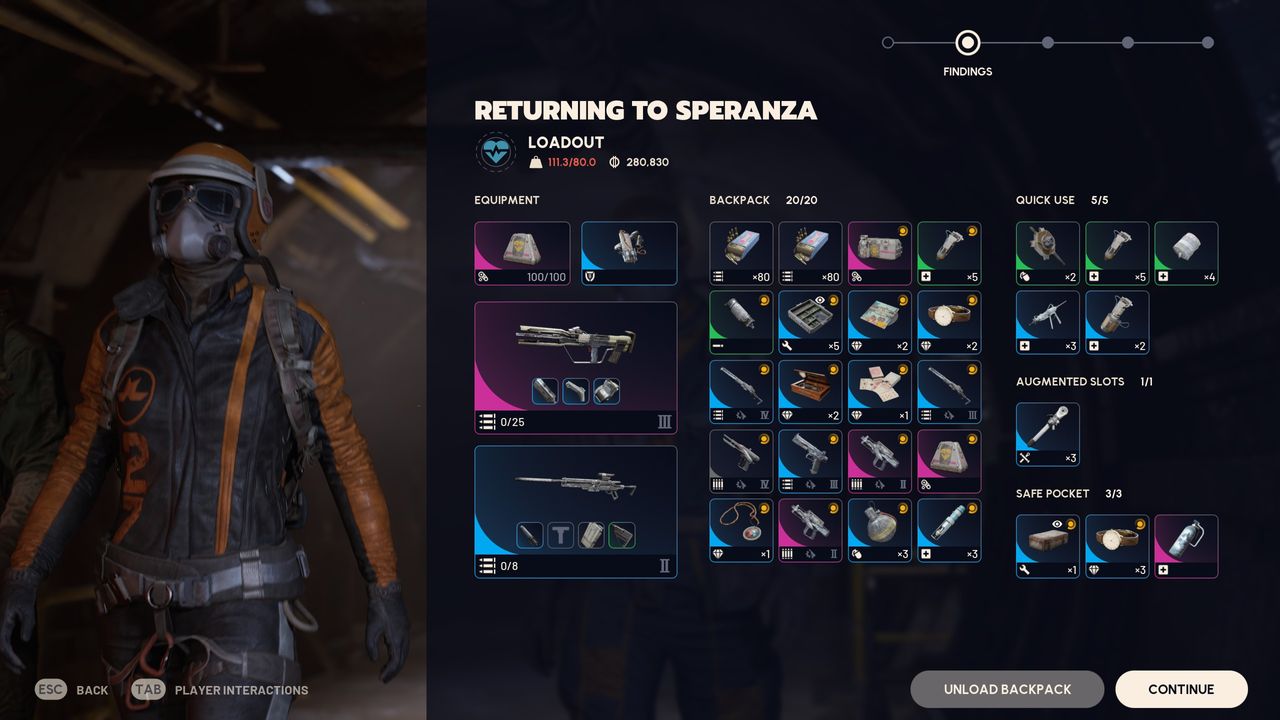 ARC Raiders screenshot of the end raid screen