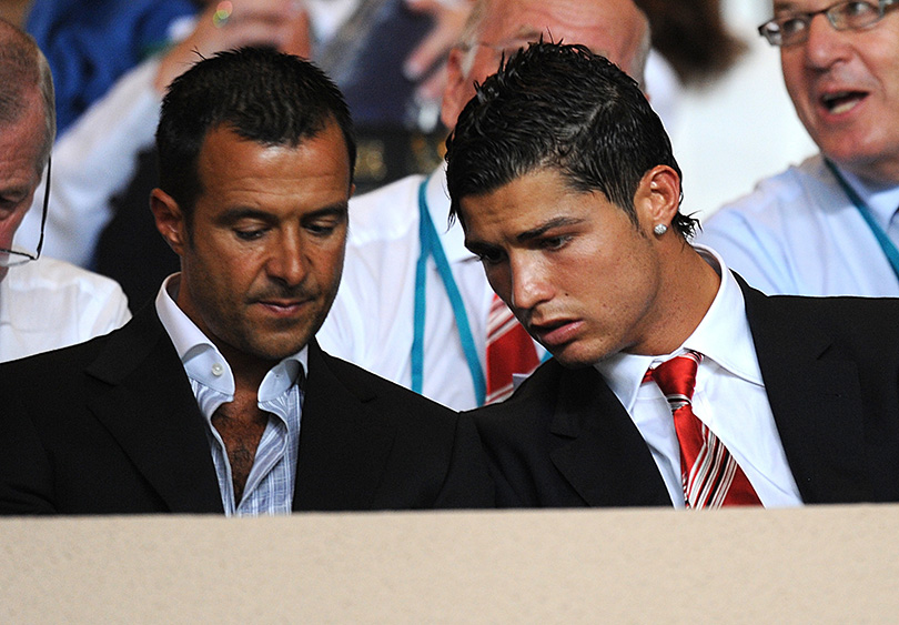 Jorge Mendes alongside long-time client Cristiano Ronaldo