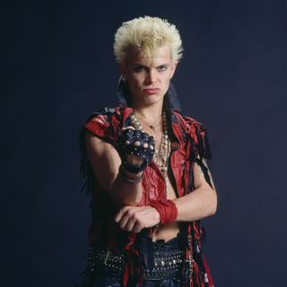 Portrait of Billy Idol at a hotel in Tokyo, Japan, 1984.