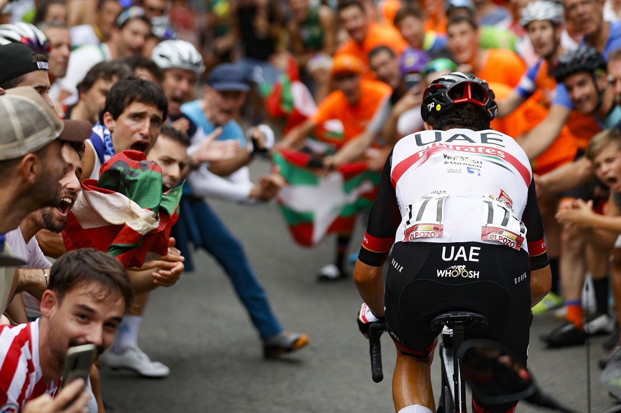 Vuelta Espana 2022 - 77th edition - 5th stage - Irun - Bilbao 187,2 km - 24/08/2022 - Marc Soler (ESP - UAE Team Emirates) - photo Luis Angel Gomez/SprintCyclingAgency&Acirc;&copy;2022