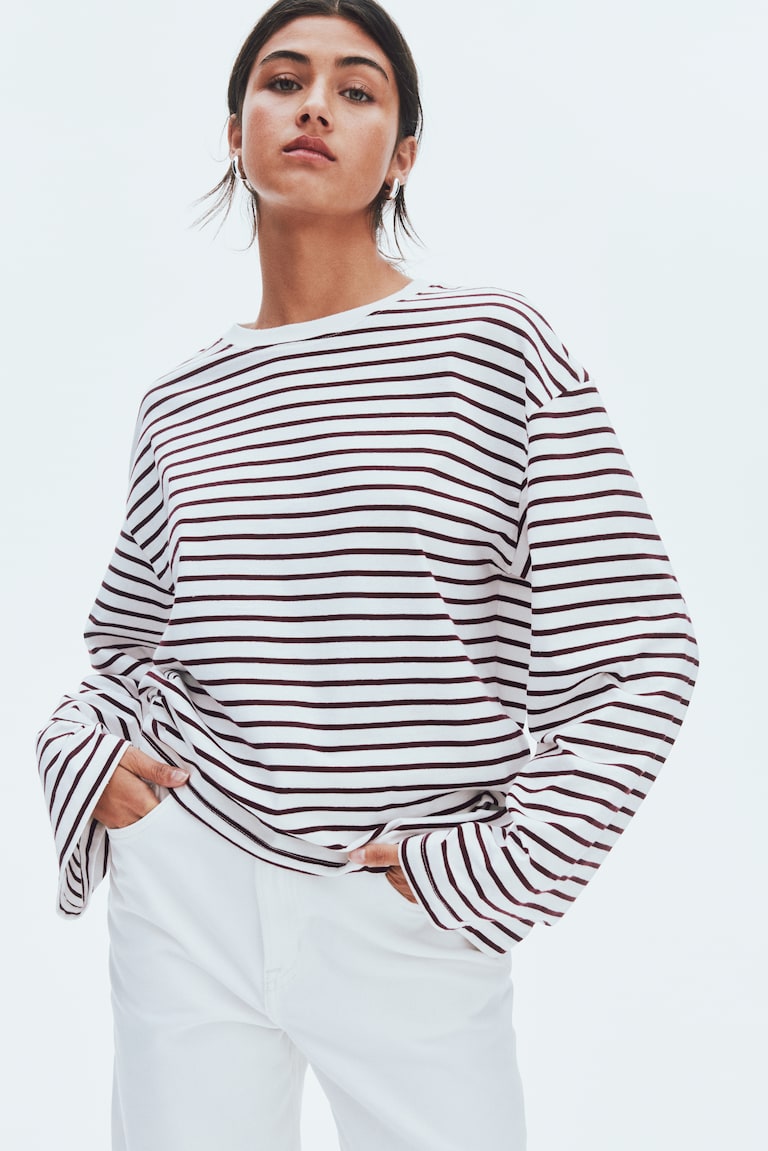 Long-Sleeved Cotton Top