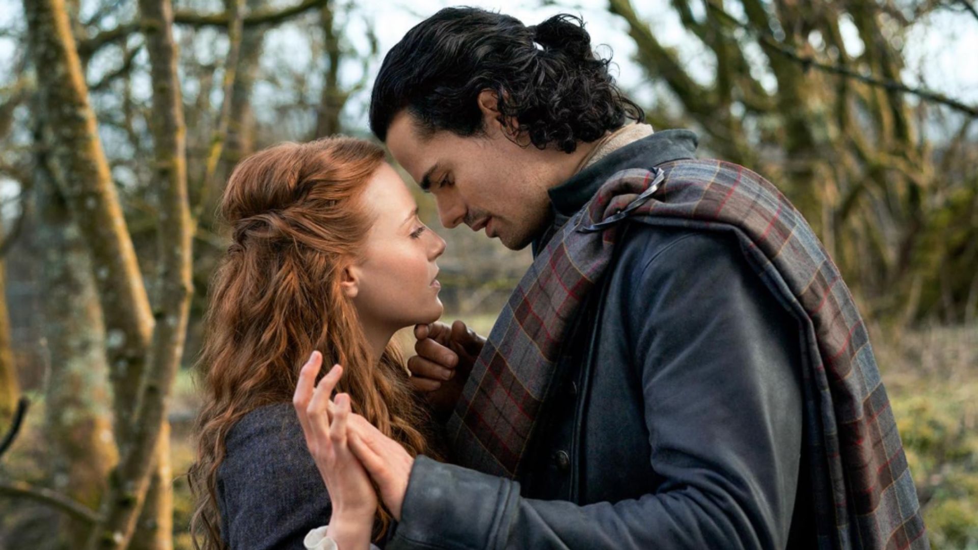 an image of the two main characters in outlander