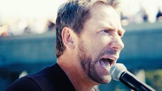 A clip from Nickelback's new video for San Quentin