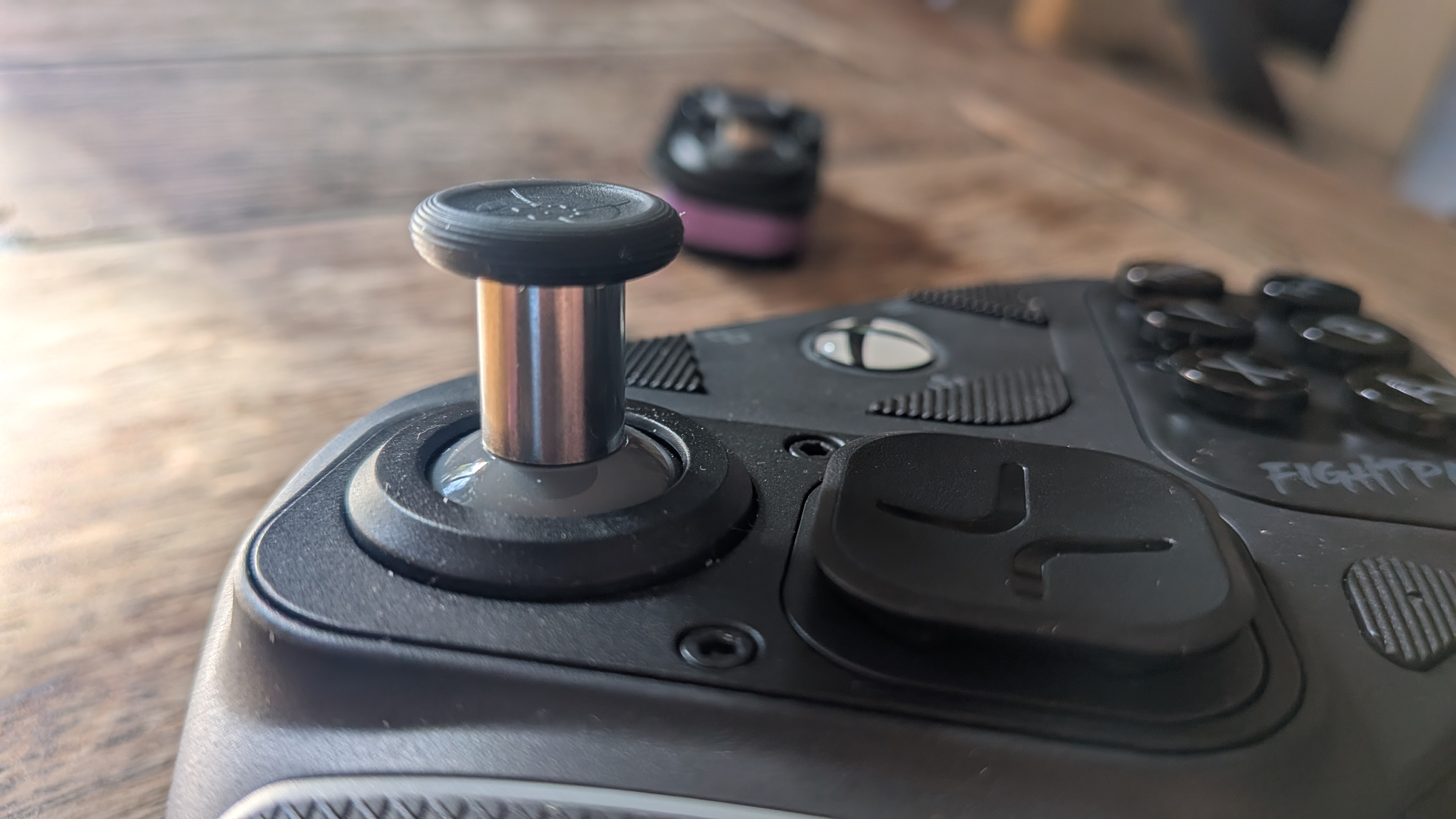 Victrix Pro BFG Reloaded close-up showing a 12mm analog stick