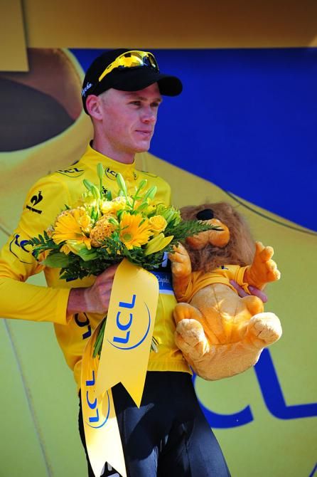 Chris Froome (Sky) in yellow