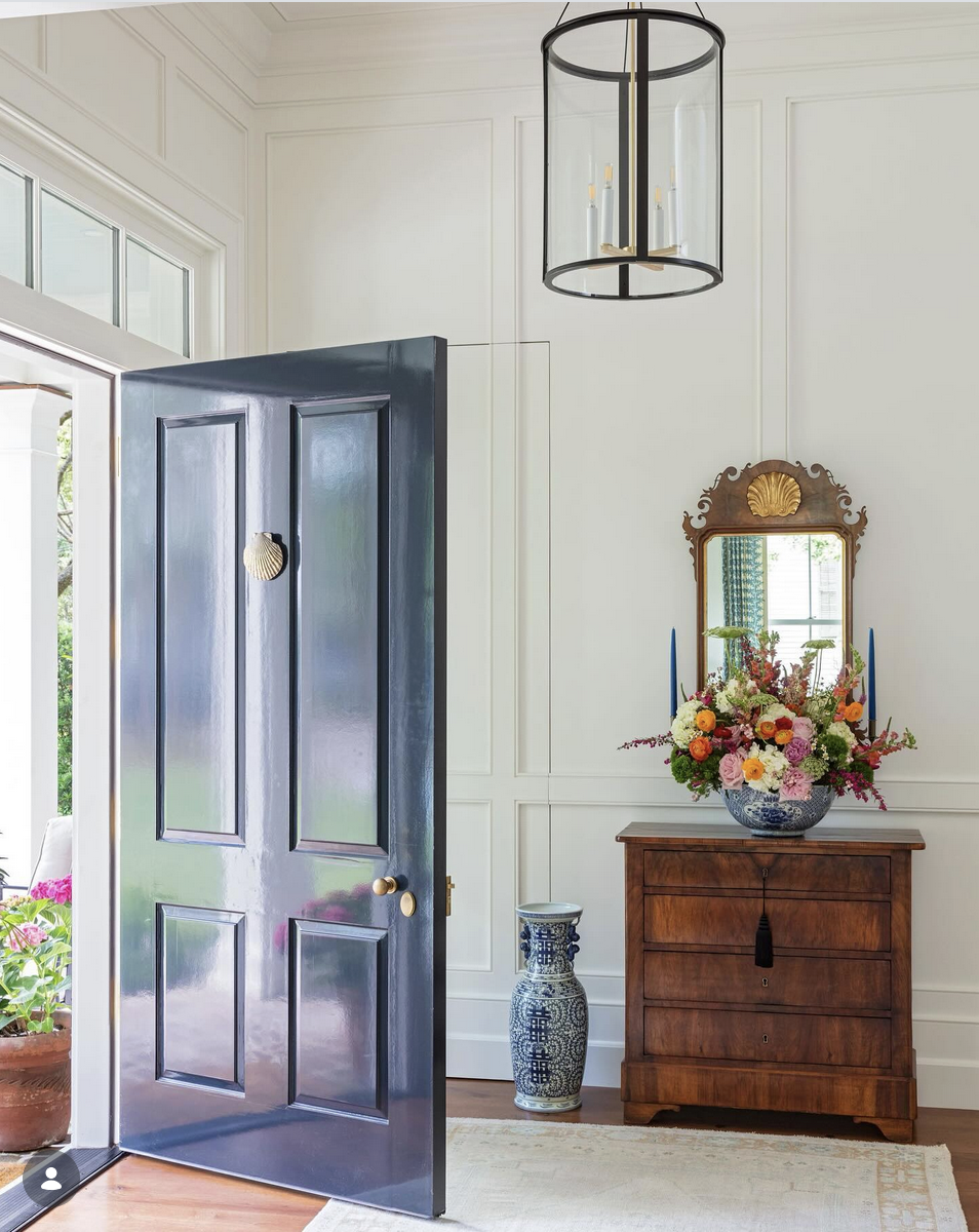 black high gloss front door