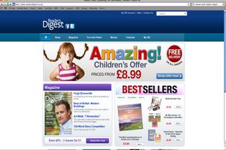 Reader's Digest home page