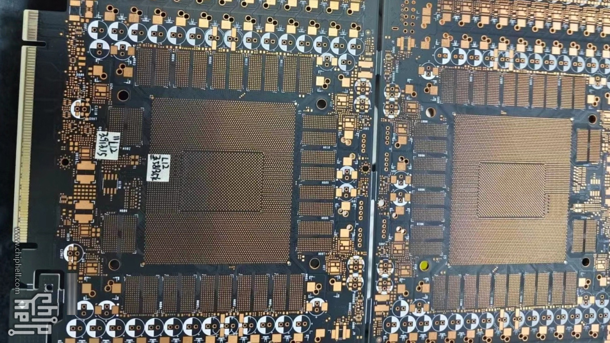 A purported photo of the upcoming Nvidia RTX 5090 PCB desin