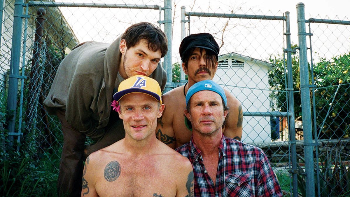 Red Hot Chili Peppers band photo.