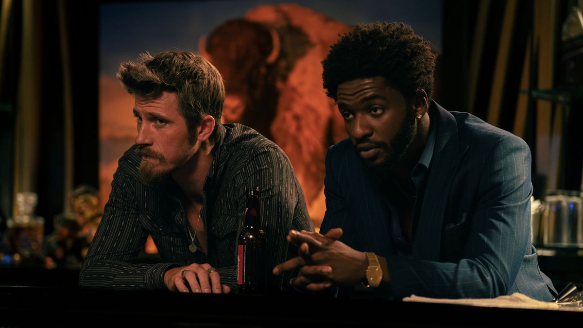 Garrett Hedlund and Jay Will in Tulsa King