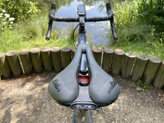 Selle Italia Flite Gravel saddle on a gravel bike