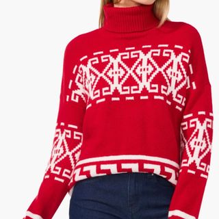 Fair Isle Turtleneck Sweater