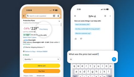 Amazon's built-in AI price history feature