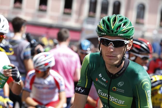 Pierre Rolland (Europcar) at the start of stage 20