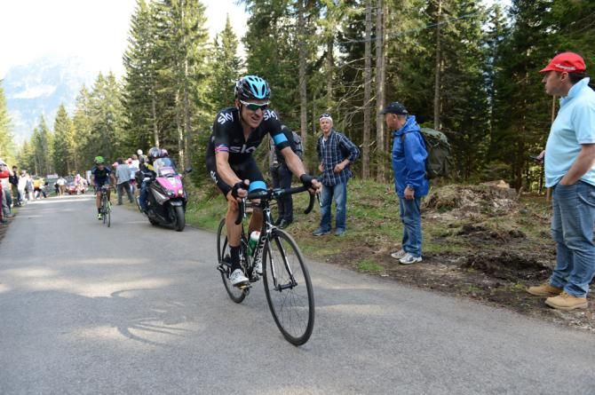 Bradley Wiggins (Team Sky) stuck to his own pace