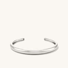 Dome Cuff Bracelet Silver