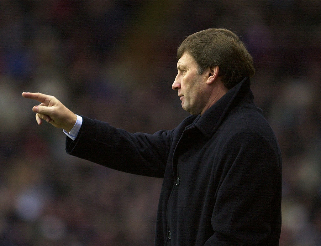12 Jan 2002: Derby County manager Colin Todd during the FA Barclaycard Premiership match against Aston Villa played at Villa Park, in Birmingham, England. Aston Villa won the match 2-1. DIGITAL IMAGE. Mandatory Credit: Ross Kinnaird/Getty Images