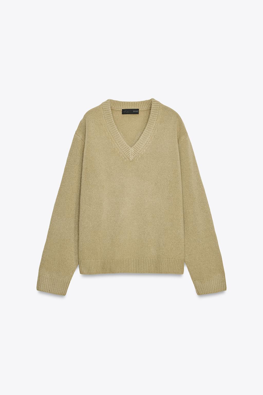 zara, V-Neck Sweater
