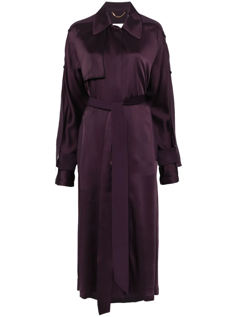 Victoria Beckham Satin Trench Coat | 8