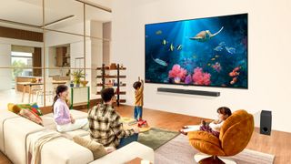 2024 LG QNED TV wall-mounted 