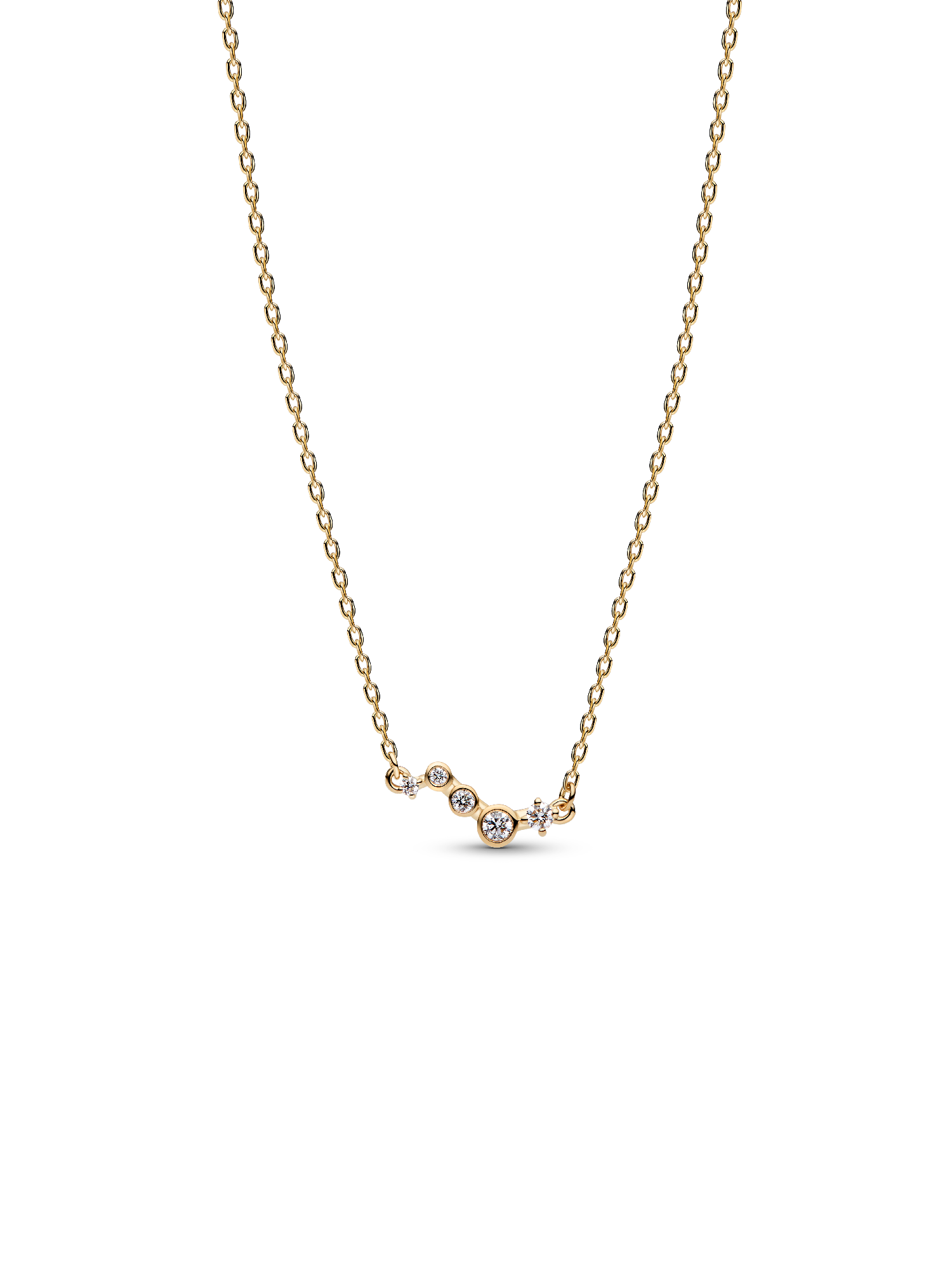 Pandora Era Lab-Grown Diamond Droplet Bar Necklace