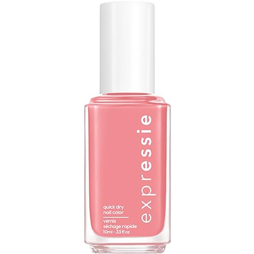 Essie Expressie Nail Polish, Quick-Dry Rose Pink Nail Polish, Vegan, Second Hand, First Love, 0.33 Fl Oz
