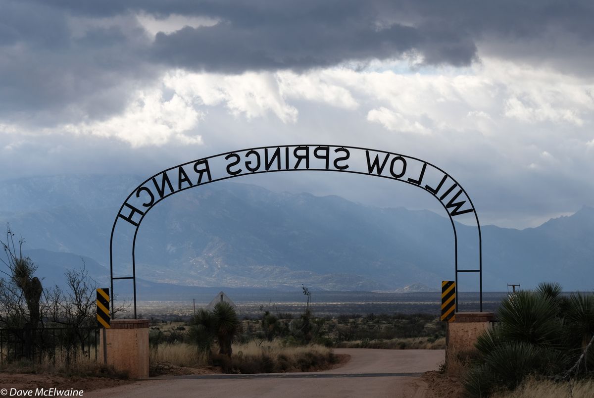 The entrance to the Willow Springs Ranch