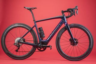 Specialized e-bike on a red background