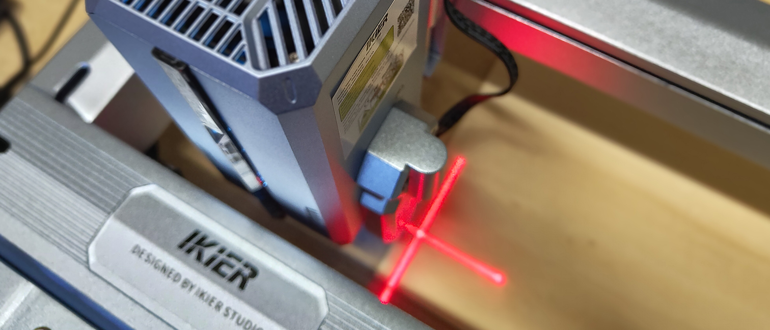 IKIER K1 Pro Max review; a laser machine on a table