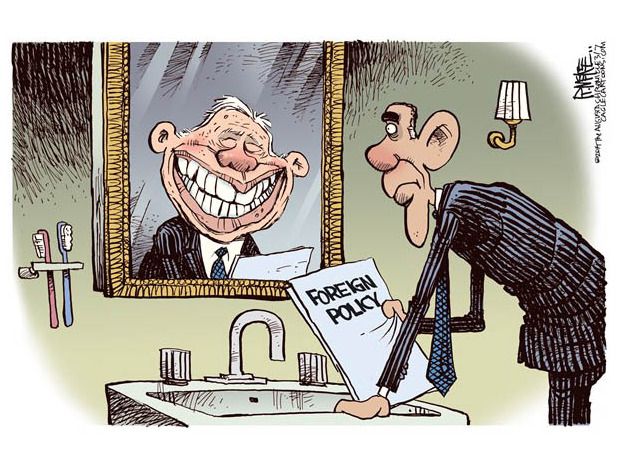 Obama cartoon foreign policy Carter