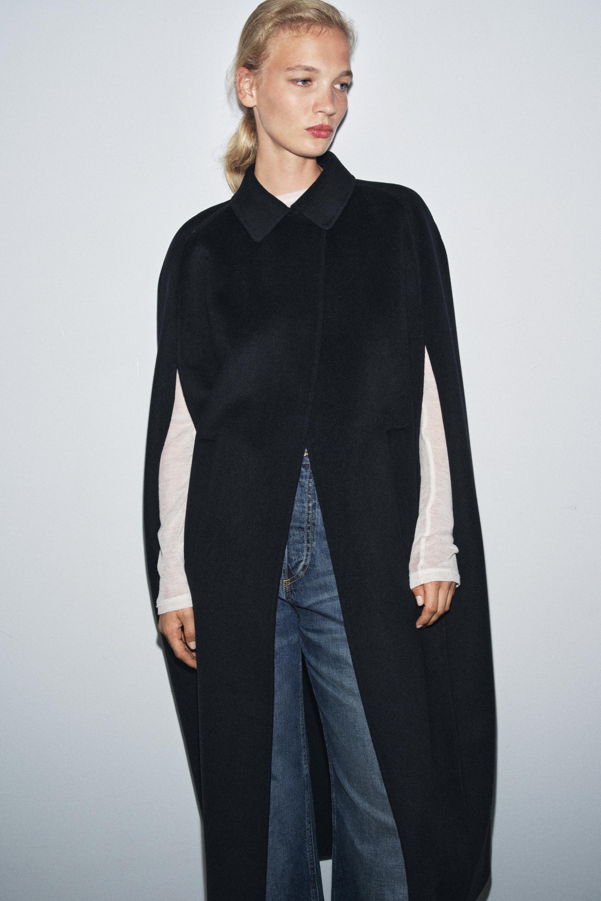 Wool Blend Oversize Cape Zw Collection Limited Edition