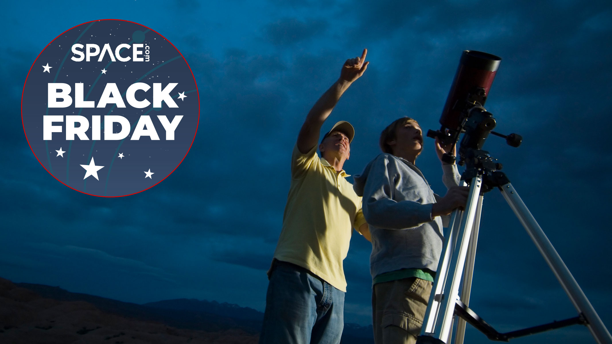 Black cheap friday telescope