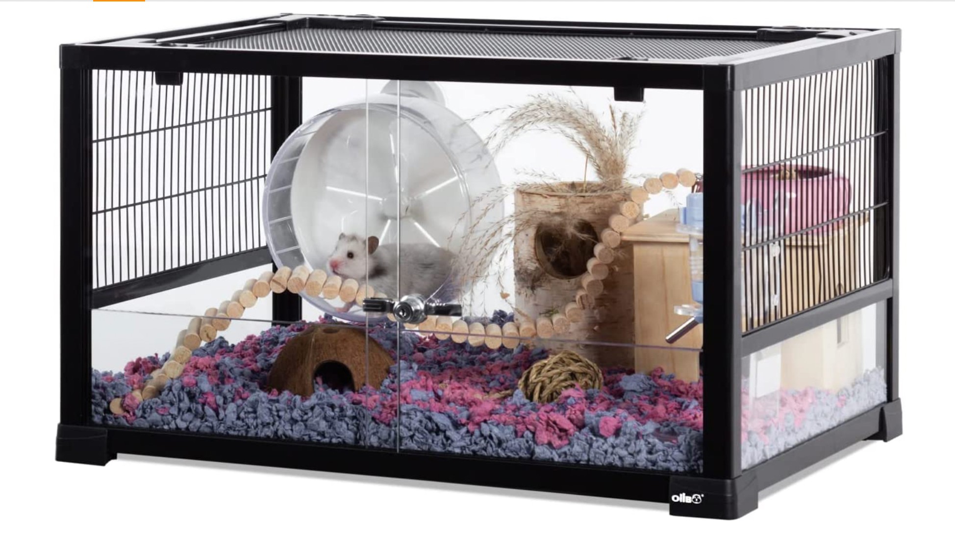 OIIBO 23 Gallon Glass Large Hamster Cage