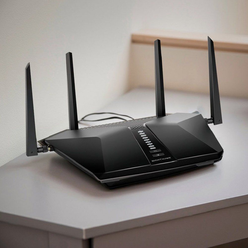 Router NETGEAR Nighthawk AX6 AX5400 – WiFi 6 Dual Band – Copertura Fino A 2500 Mq – 4 Porte Gigabit – Protezione NETGEAR Armor Inclusa