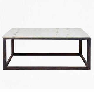 marble coffee table with white top