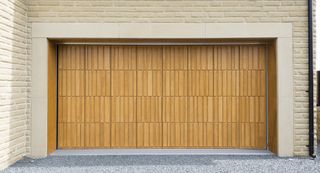 Sectional Garage Doors - Deuren Honey Oak