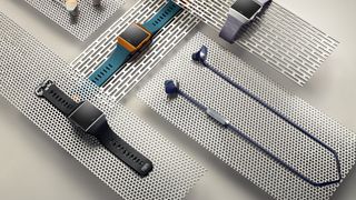 Fitbit Flyer headphones and Fitbit Ionic watches