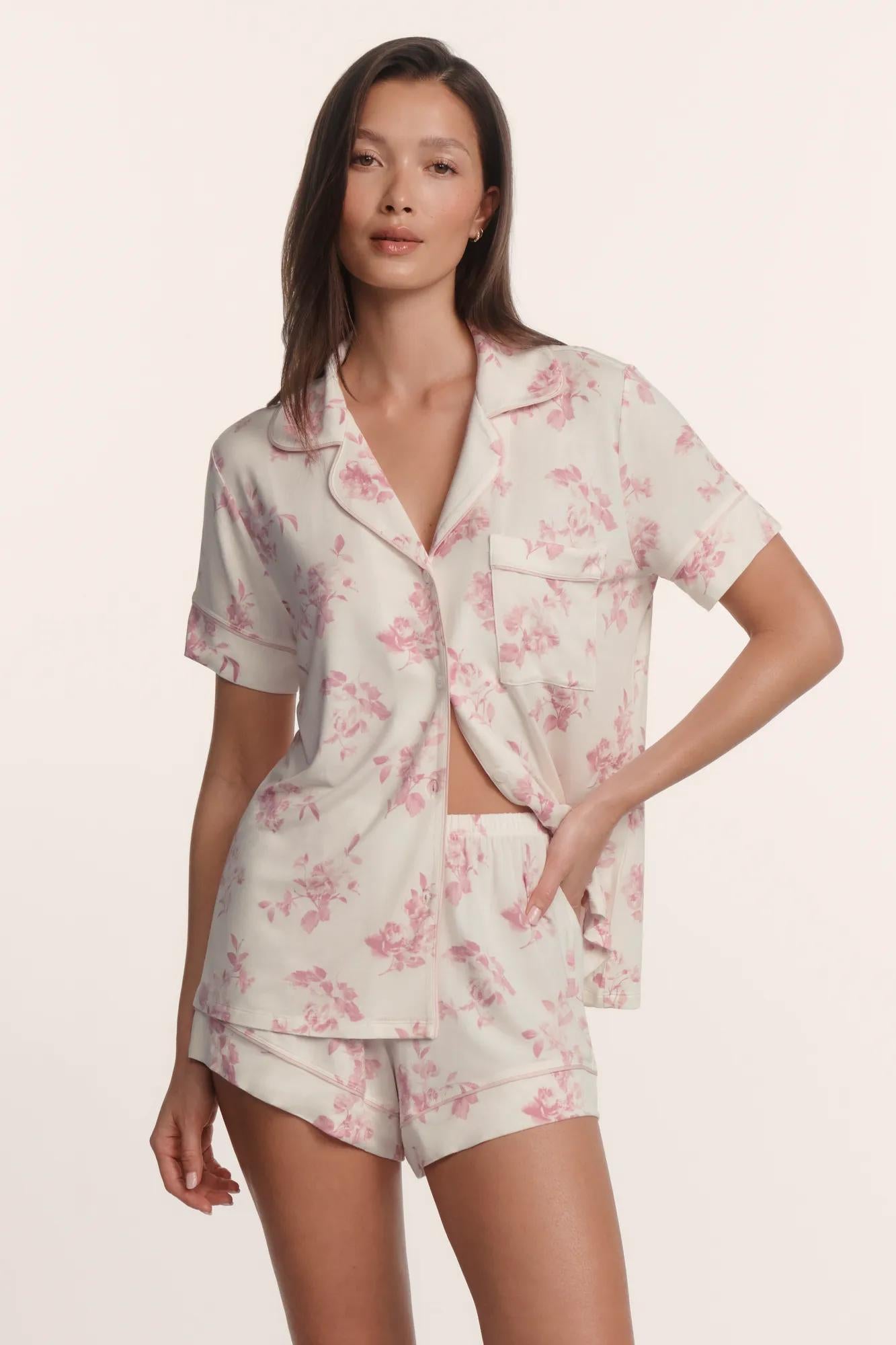 Gisele Printed Tencel&amp;trade; Modal Relaxed Short Pj Set