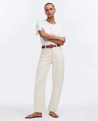 madewell, The Darted Barrel-Leg Jean