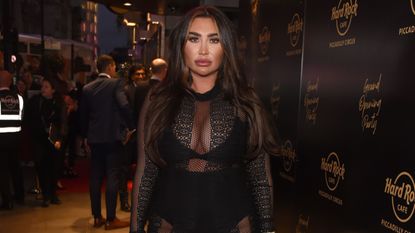 Lauren Goodger attends the grand opening of the Hard Rock Cafe Piccadilly Circus on September 12, 2019 in London, England.
