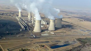 A coal-fired power plant in South Africa.