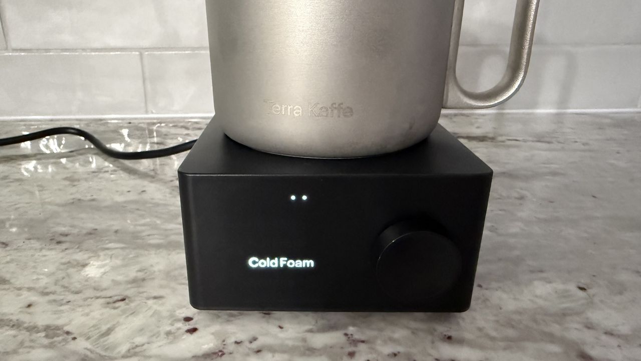 Terra Kaffe Aero cold foam setting