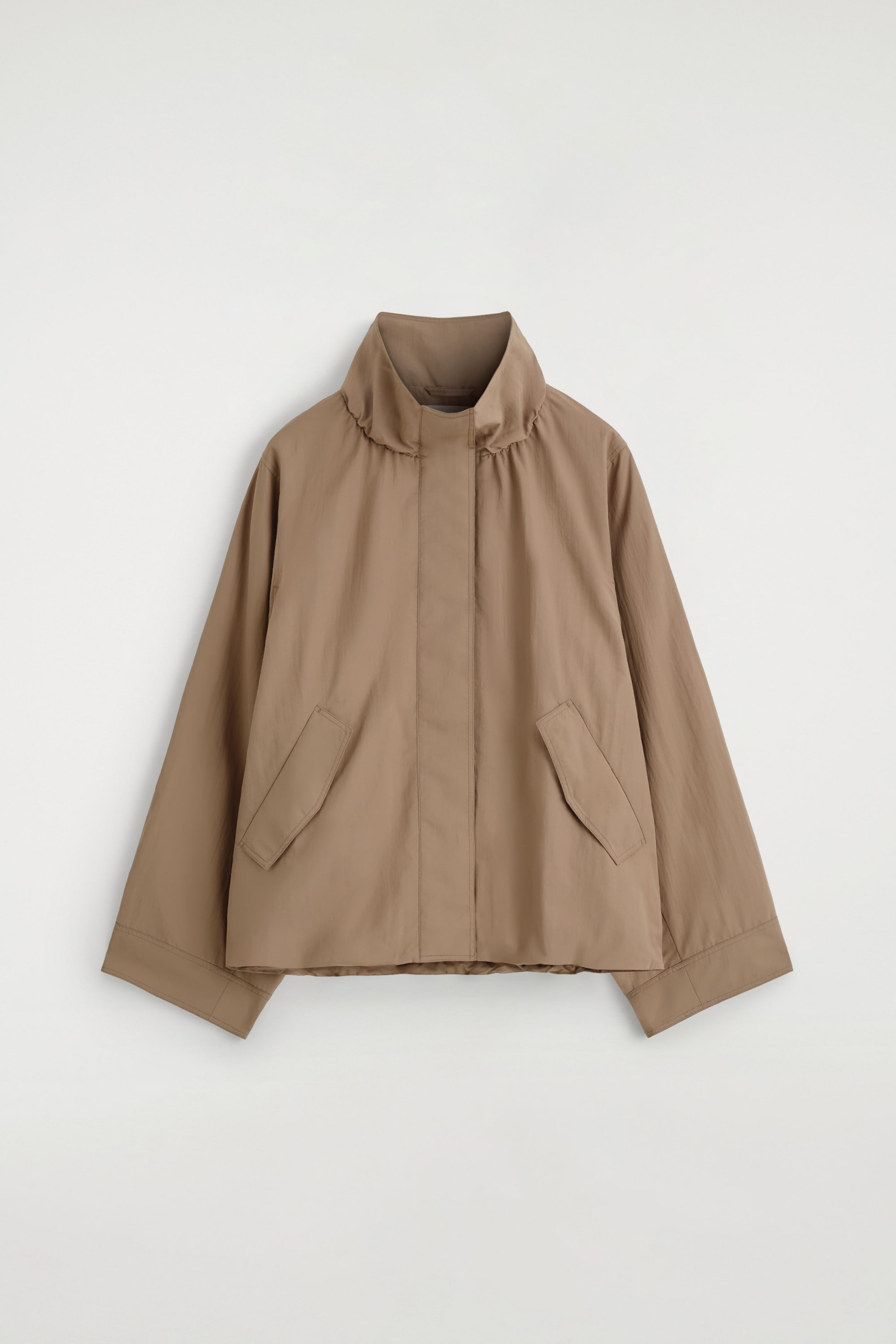 COS, Nylon Mock-Neck Jacket